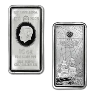 2023 St. Helena 10 Ounce St. Helena East India Company Silver Coin Bar