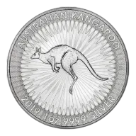 VAT FREE: 2019 Kangaroo Australia Perth Mint 1 oz Silver Bullion Coin