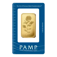 1 Ounce Rosa Gold Bar Swiss PAMP
