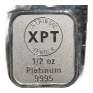 Intrinsic Tender XPT Minted Platinum Bar 1/2oz