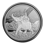 2022 Gibraltar War Elephant 1 oz Silver Bullion Coin
