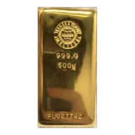 500 gram Gold Cast Bar, 99.99% Purity | Tanaka Tokyo Good Delivery