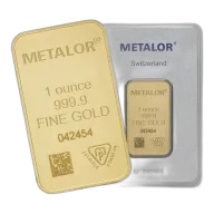 Metalor 1 oz Gold Bar