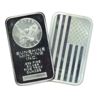 5oz Silver Bar (Assorted Brands & Designs)