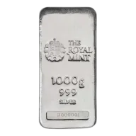 1Kg Royal Mint Cast Silver Bar