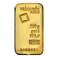 250g Valcambi Gold Bar