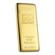1 kg CPG Cast Gold Bullion 99.99% Pure
