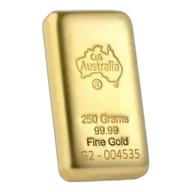 250 g C4G Cast Gold Bullion 99.99% Pure
