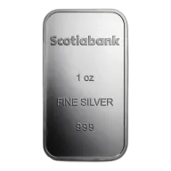 1 oz Silver Scotiabank Bar - Scotiabank - .999 Ag