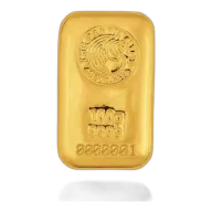 100g Perth Mint Cast Gold Bar