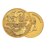 1oz Gold Coin 2024 Dragon and Koi - Perth Mint