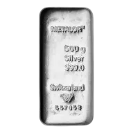 Metalor 500g Silver Bar