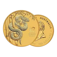1oz Gold Coin 2025 Year of the Snake - Perth Mint