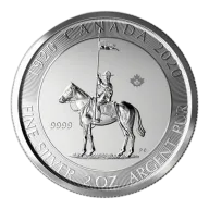 2 oz 2020 Silver RCMP Coin - .9999 Ag - Royal Canadian Mint