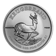 South Africa 1 oz Silver Krugerrand - BU (Year Varies)