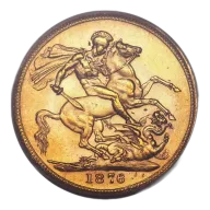 Gold Sovereign Coin - Random Year Young Victoria - .9167 Au - United Kingdom