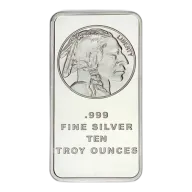 Silvertowne Mint USA Buffalo 10oz Silver Bar