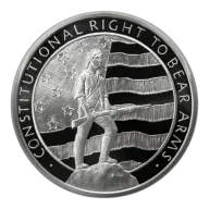 5 OZ SILVER ROUND SECOND AMENDMENT GOLDEN STATE MINT