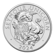 10 Oz Tudor Beasts - Seymour Unicorn Silver BU Coin 2024
