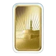 1 oz Pamp Suisse Gold Ka Bah Mecca Bar (New w/ Assay)