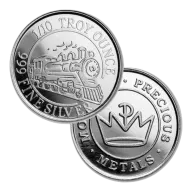 1/10 oz .999 Fine Silver Round - Monarch Train