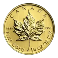1/4 Oz Gold Maple Leaf - Canadian Maple Leaf Coin