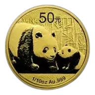 Chinese Gold Panda 10th Ounce 2011
