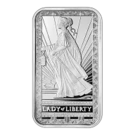 1 oz Silver Bar - PAMP Suisse Lady of Liberty .999