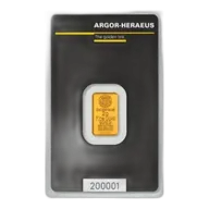2 Gram Gold Bar - Argor Heraeus (with Assay)