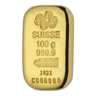 100g PAMP Suisse Gold Bar