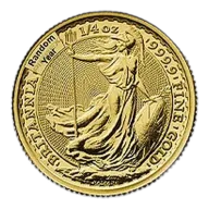 1/4 oz British Gold Britannia Coin (Random Year)