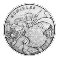 1oz Silver Round - Legendary Warriors Achilles