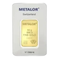 50g Gold Bar - Metalor
