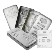 1 Kilo Silver Bar - Random Brand W / Assay