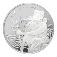 1 oz Trident Silver Round