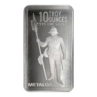 10 oz Metalor Silver Bar