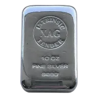 10oz Silver Cast Bar - Intrinsic Tender