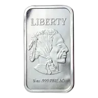 5 oz Silver Bar - Buffalo