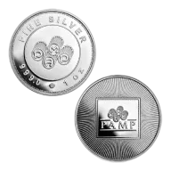 1 Ounce PAMP Silver Round