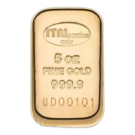 Italpreziosi 5 Ounce Gold Bar