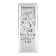 100 oz Silver Bar - Frontier Mint (Frosted Finish)