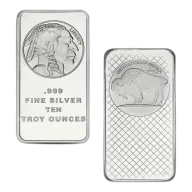 10 Ounce American Buffalo Silver Bar