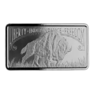 10 oz Silver Liberty Trade Buffalo Bars (New)