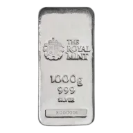 1kg Silver Bullion Cast Bar