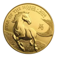 Pre-Owned 2014 UK Lunar Horse 1oz Gold Coin