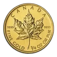 2011 Gold Bullion 0.25 Ounce Maple $10 Coin