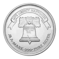 1 oz A Mark Silver Round .999 Fine