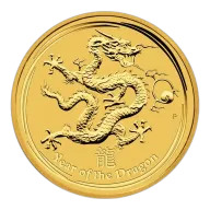 Pre-Owned 2012 Australian Lunar Dragon 1/2oz Gold Coin