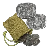 1 oz .999 Fine Silver Relic Bar - Old World Egyptian God Anubis Jackal