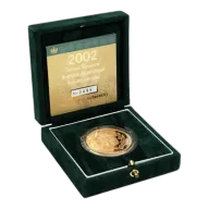 Pre-Owned 2002 UK Shield Brilliant Uncirculated £5 Gold Coin